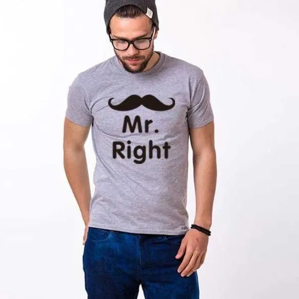 Always right t shirt for couples