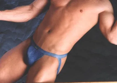Gregg Blue Denim Jock Strap