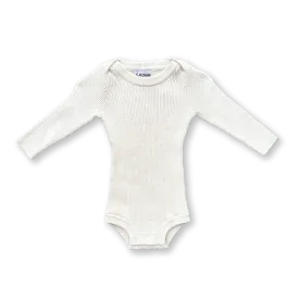 Grown Organic Ribbed Bodysuit - Raw
