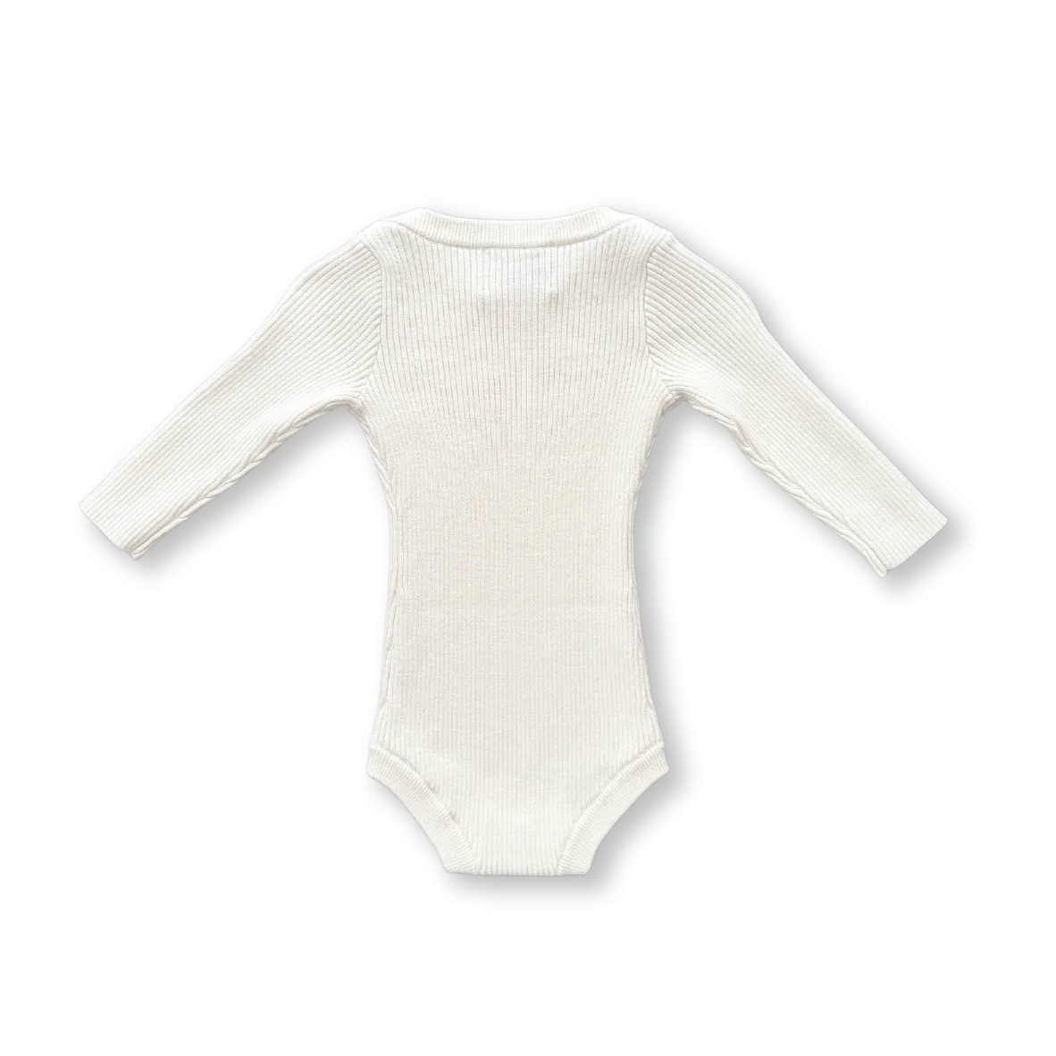 Grown Organic Ribbed Bodysuit - Raw