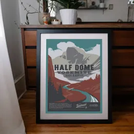 Half Dome - 12x16 Poster
