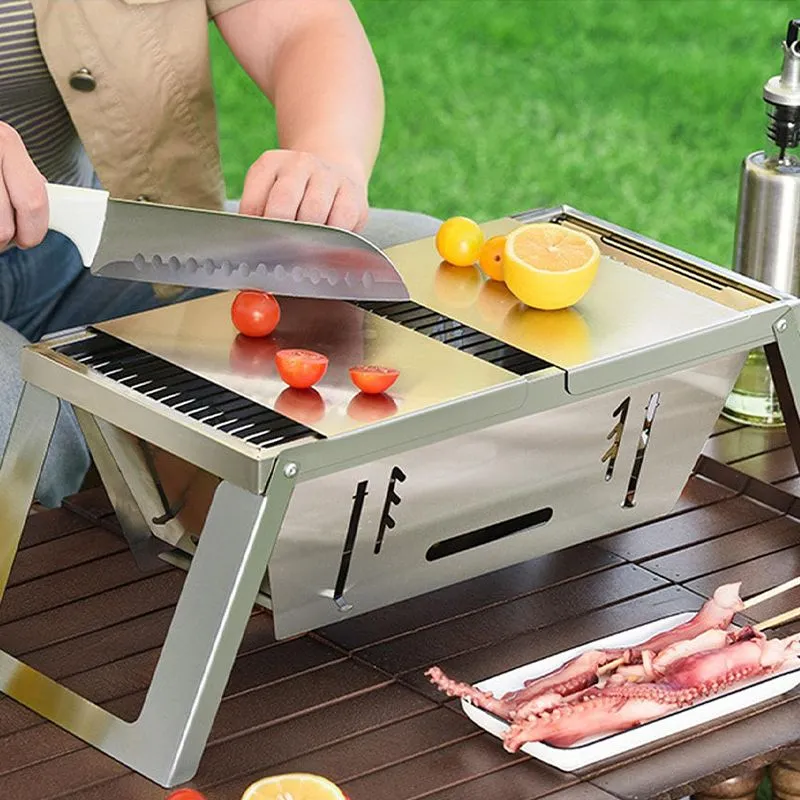 Hot Sale 50% 0FFStainless Steel Folding Outdoor BarbecueThe more you buy, the higher the discount