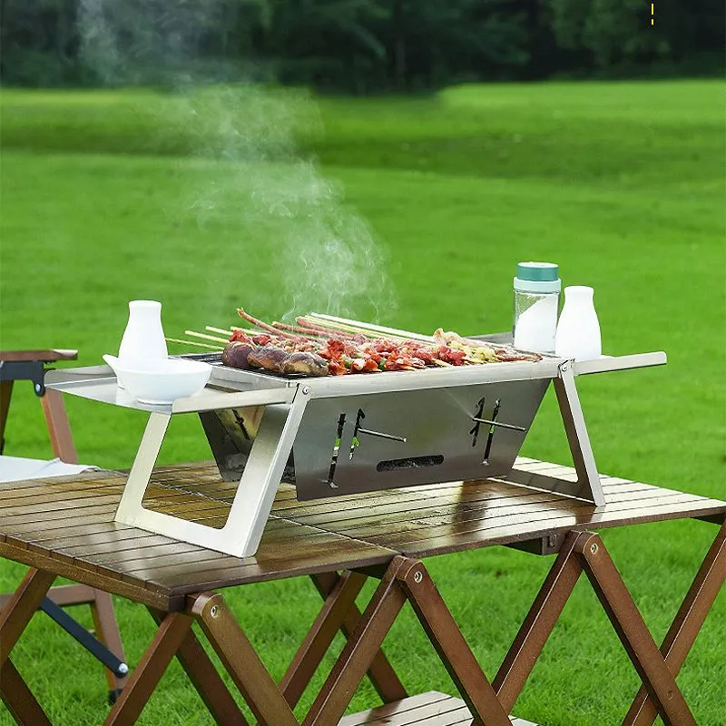 Hot Sale 50% 0FFStainless Steel Folding Outdoor BarbecueThe more you buy, the higher the discount