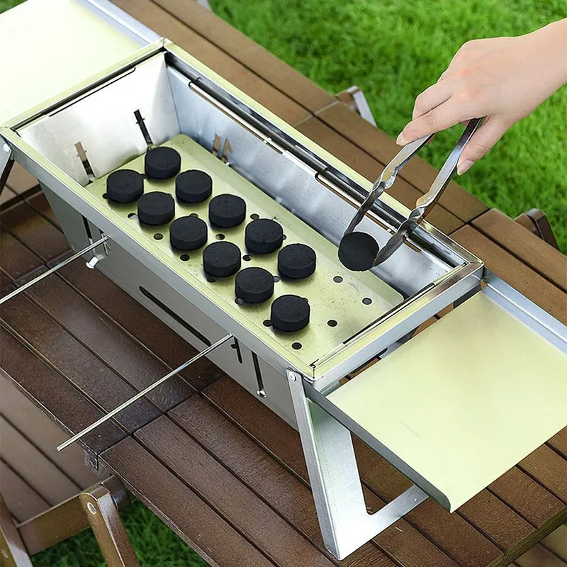 Hot Sale 50% 0FFStainless Steel Folding Outdoor BarbecueThe more you buy, the higher the discount