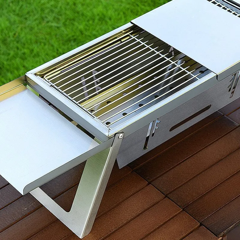 Hot Sale 50% 0FFStainless Steel Folding Outdoor BarbecueThe more you buy, the higher the discount
