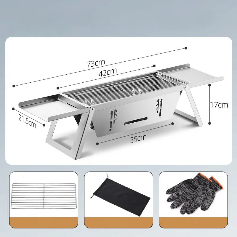Hot Sale 50% 0FFStainless Steel Folding Outdoor BarbecueThe more you buy, the higher the discount