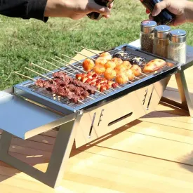 Hot Sale 50% 0FFStainless Steel Folding Outdoor BarbecueThe more you buy, the higher the discount