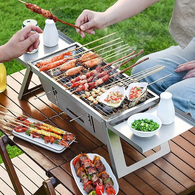 Hot Sale 50% 0FFStainless Steel Folding Outdoor BarbecueThe more you buy, the higher the discount
