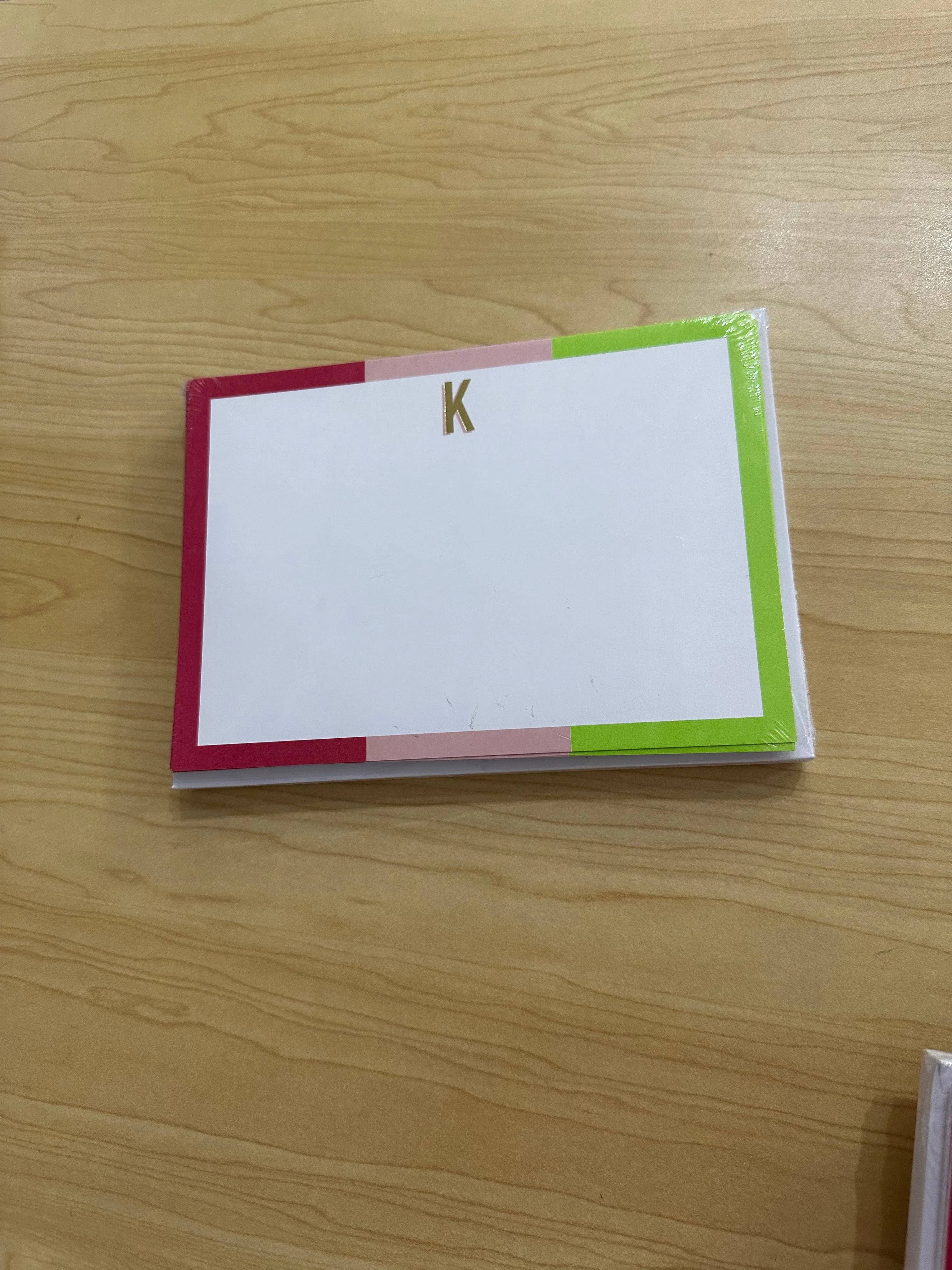 Initial Notecards Package 12