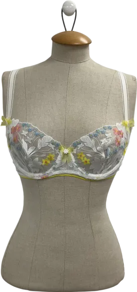 Lounge Underwear White Fleet Balcony Bra UK 34D