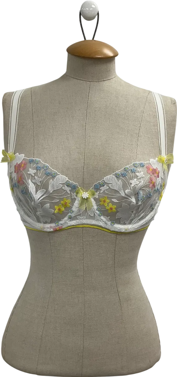 Lounge Underwear White Fleet Balcony Bra UK 34D