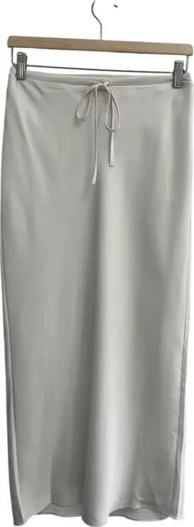 Lounge White Satin Maxi Skirt UK XS