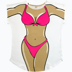 Pink Bikini Women's Cover Up