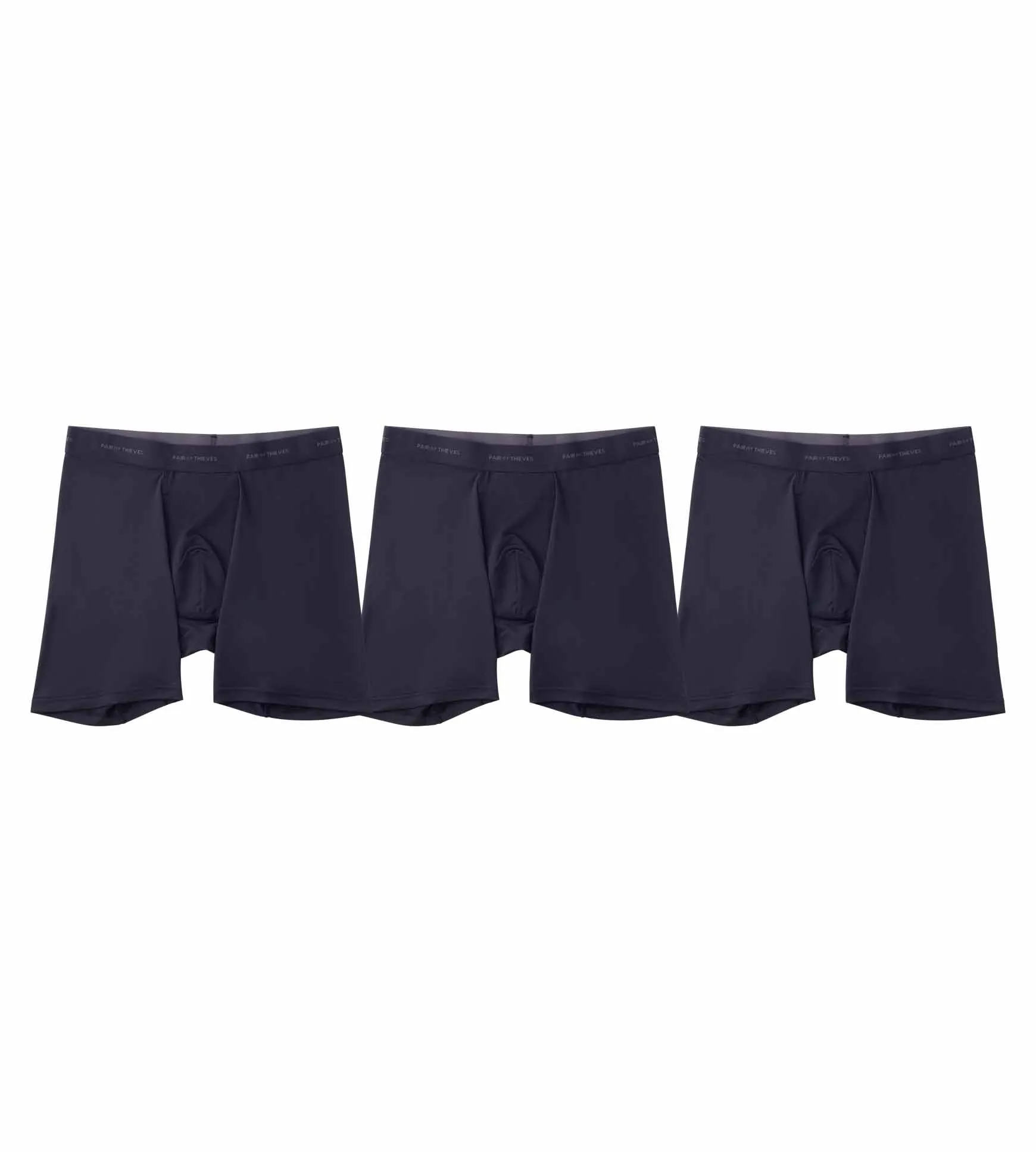Quick Dry Action Blend Long Boxer Briefs 3 Pack