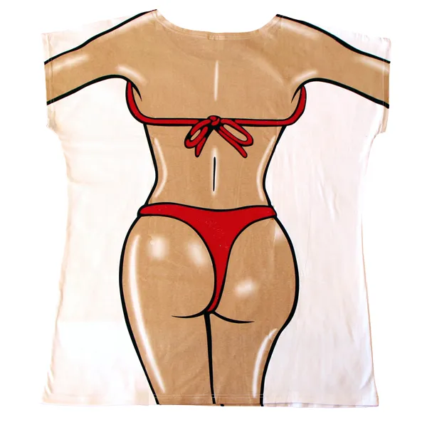 Red Bikini Women's Cover Up
