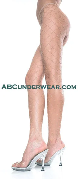 Seamless Diamond Net Fence Pantyhose