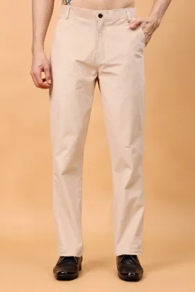 Soft Craem Corduroy Formal Trousers