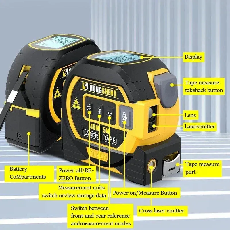 The maximum discount is 49%3-In-1 Infrared Laser Tape Measuring