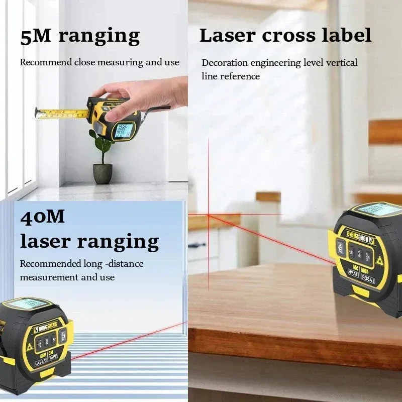 The maximum discount is 49%3-In-1 Infrared Laser Tape Measuring